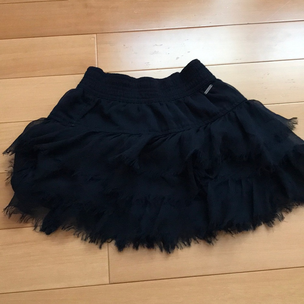 abercrombie kids layered navy blue skirt
